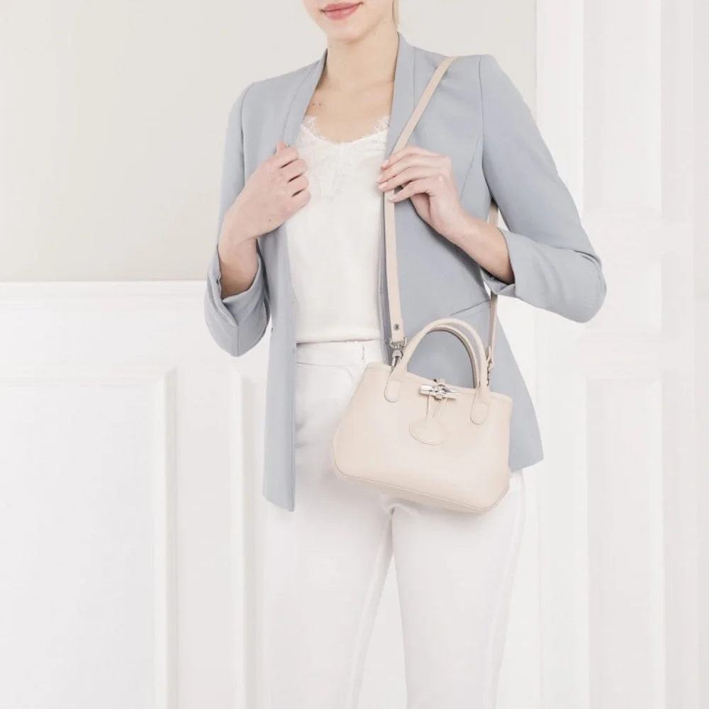 Longchamp Roseau Mini Leather Crossbody - Picture 4 of 16
